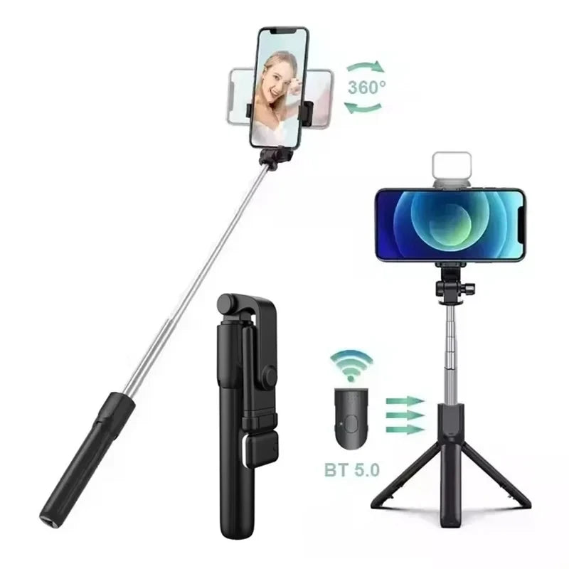 ✨ Trípode Selfie Stick con Luz LED | Fotos y Videos Profesionales en Cualquier Lugar