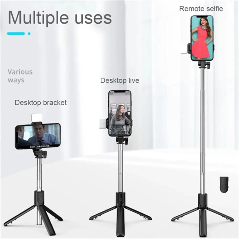 ✨ Trípode Selfie Stick con Luz LED | Fotos y Videos Profesionales en Cualquier Lugar
