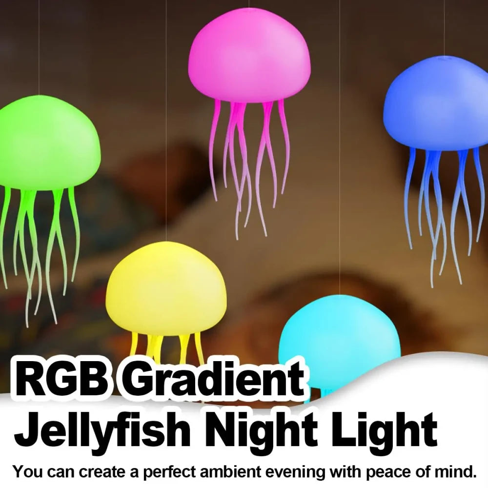 🌊🪼 Lámpara LED Decorativa de Medusa RGB | Un Océano de Luz y Relajación en tu Espacio