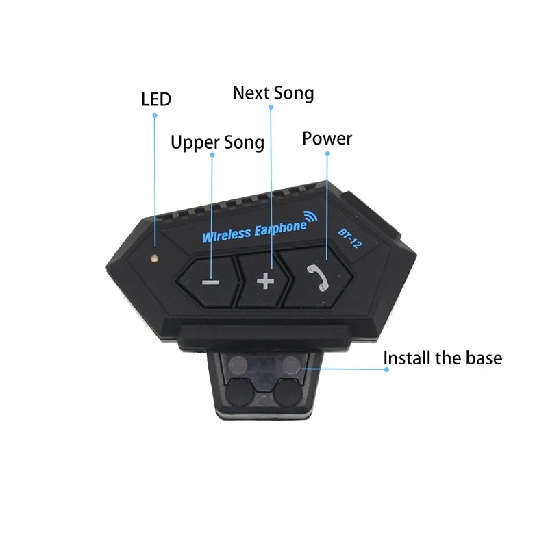 🏍️🎧 Intercomunicador Bluetooth BT-12 | Conecta, Comunícate y Disfruta Cada Ruta