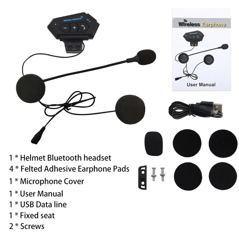 🏍️🎧 Intercomunicador Bluetooth BT-12 | Conecta, Comunícate y Disfruta Cada Ruta