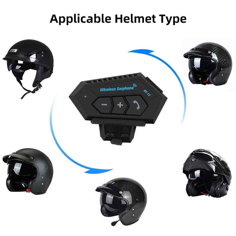 🏍️🎧 Intercomunicador Bluetooth BT-12 | Conecta, Comunícate y Disfruta Cada Ruta